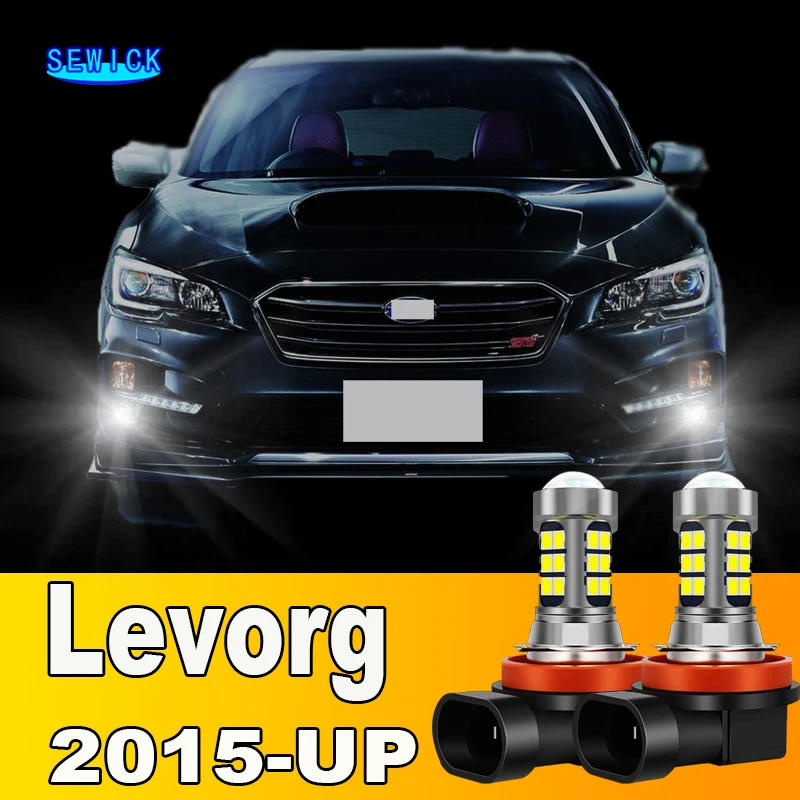 2pcs LED Front Fog Light Bulb Accessories For Subaru Levorg 2015 2016 2017 2018