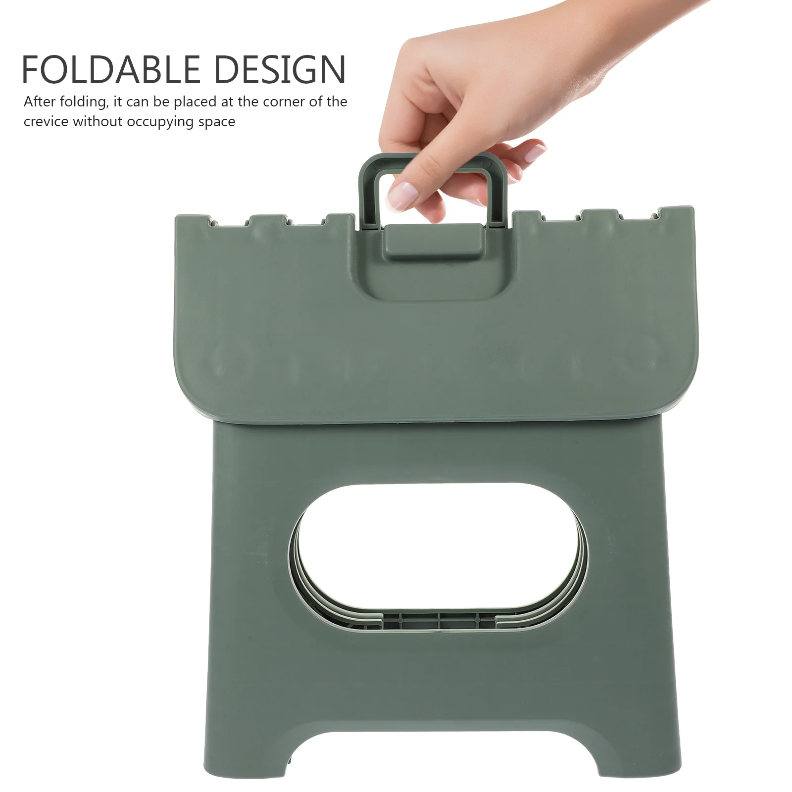 Lightweight Foldable Stool Portable Plastic Stool for Home School Hotel Kindergarten Compact Design Easy to Fold and Hang