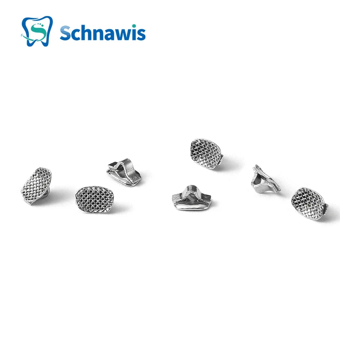 Boutons linguales en céramique Composite orthodontique dentaire, avec crochet, œillet à liaison directe, crochet de Traction, accessoires