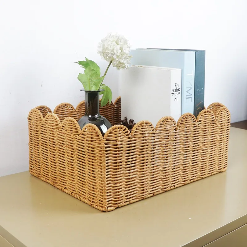 

Плетеные корзины для хранения из ротанга, большая корзина-органайзер для еды, шкаф, органайзеры для предметов одежды, корзина, детский плюшевый контейнер для игрушек