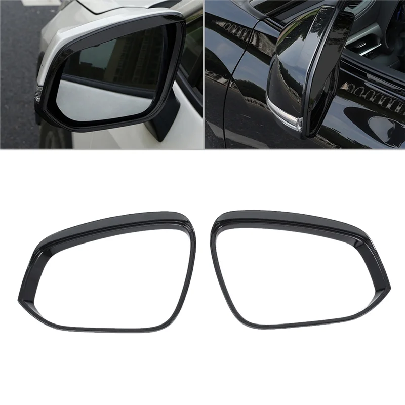 1Pair Car Rearview Mirror Rain Eyebrow Frame for Toyota Corolla CROSS 2022 2023 Side Mirror Rain Brow Decoration