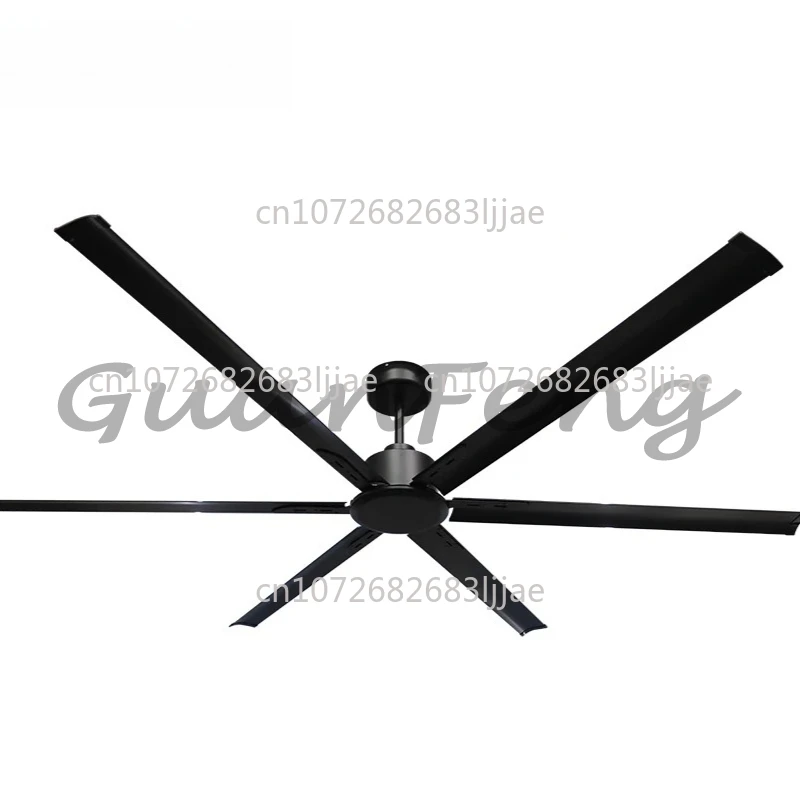 Industrial 72 84 100 120-Inch Aluminum DC Motor Ceiling Fan with 6 Blades Remote Control