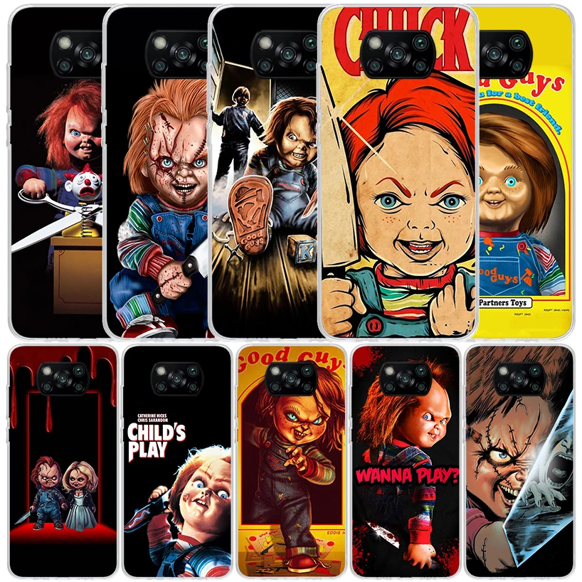 Chucky Child's Play Phone Case For Xiaomi Poco X6 X5 X4 X3 Nfc F6 F5 Pro F4 Gt F3 F2 F1 M5S M4 M3 M2 Soft TPU Back Cover