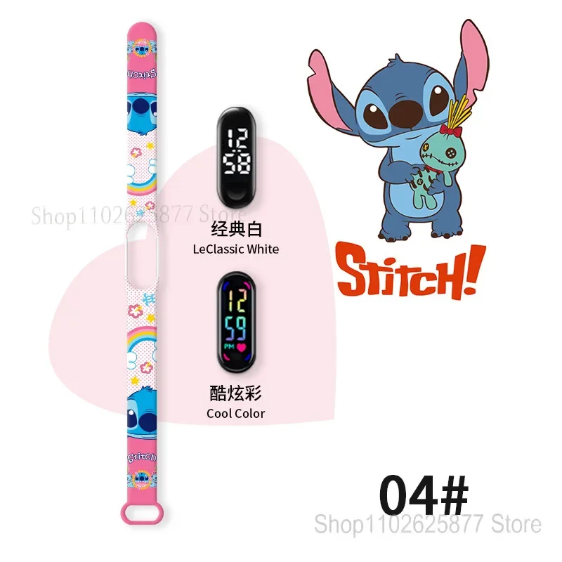 Disney Lilo Stitch Angel Printed Silicone Soft Strap For Xiaomi 8/7/6/5/4/3/NFC Watch Band Cartoon Bracelet Movement Wristband