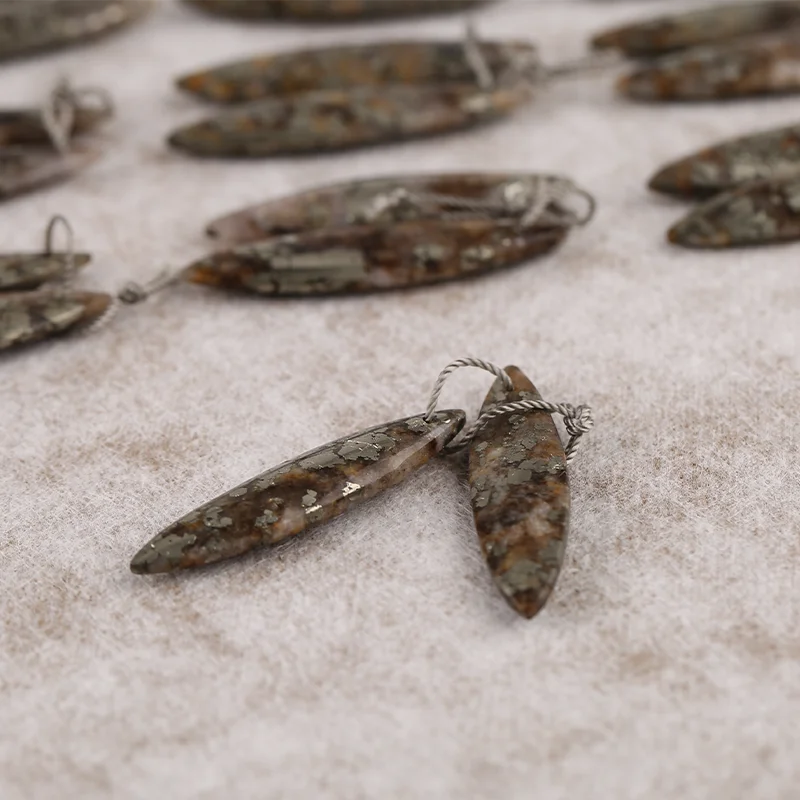 Natural Stone Blue Kyanite jewelry making beads,Semiprecious Fashion Marquise Earrings Jewelry Accessories For Women