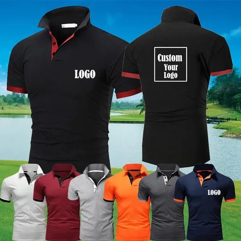 

Custom Logo Casual Customize Polo Shirt Men's Summer Fashion T-Shirt Sports Wear Slim Outdoor Duplex prints Clothes S~3XL 2024