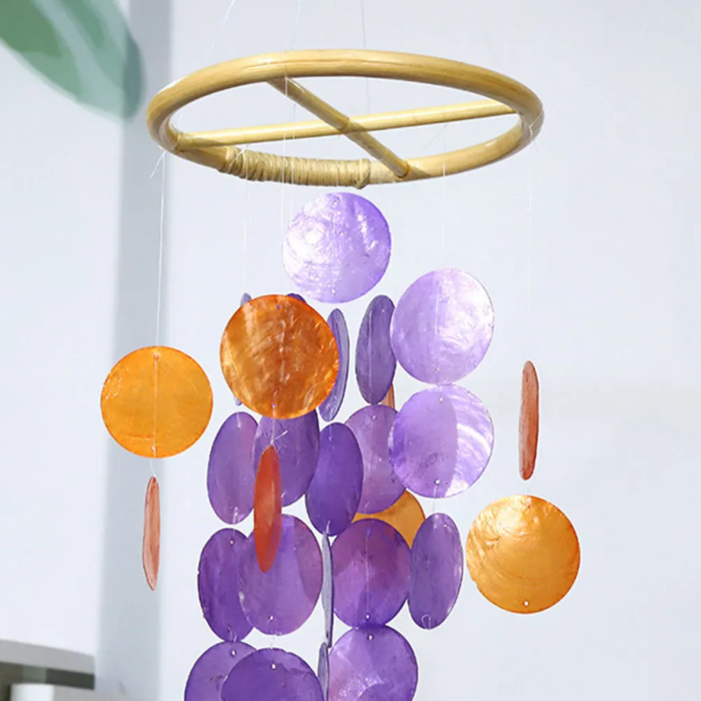 

Bamboo Wind Chime Part Hollow Top Bamboo Frame Decorative DIY Windchime Ring Outdoor Craft Wind Chime Parts Craft for Windchime