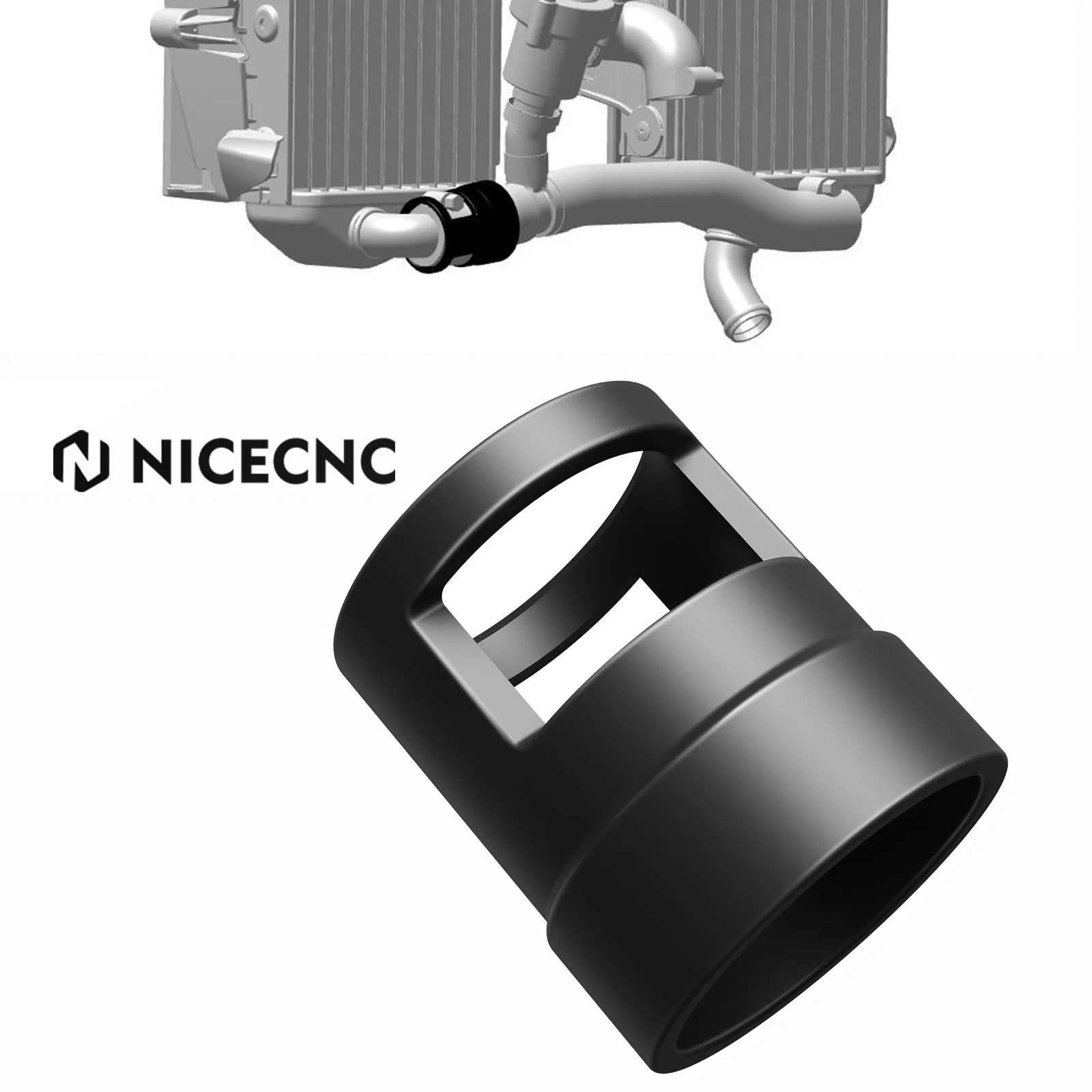 

For Husqvarna TE 300 2020-2023 NICECNC Radiator Hose Guard Protector FE TE TEi 150 250 300 350 450 501 KTM EXC 300 GASGAS EC300