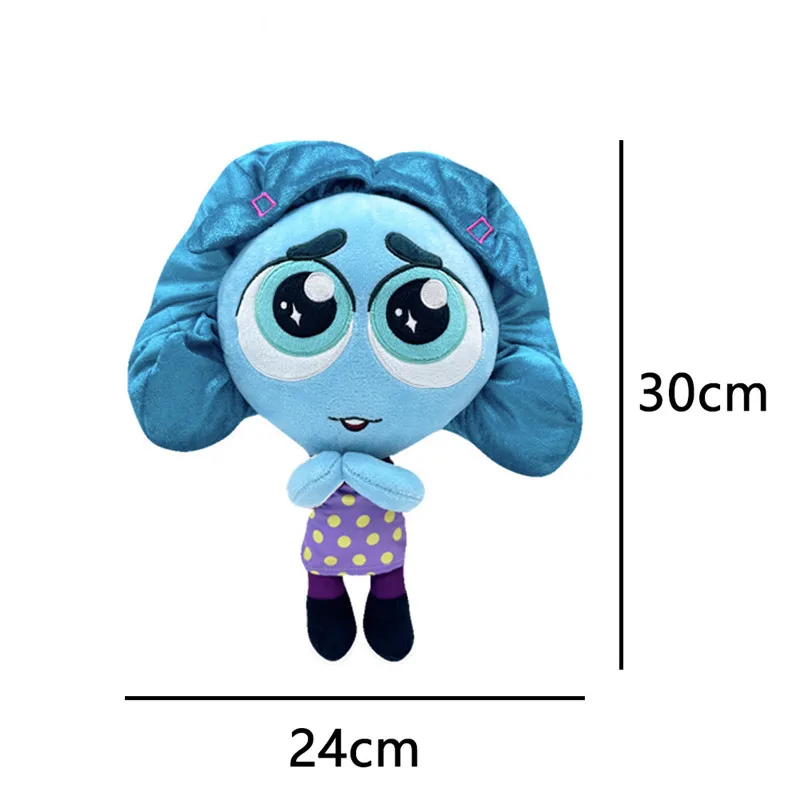 Disney Movie Inside Out 2 Joy Anxiety Sadness Anger Disgust Fear  21-26cm Plush Toy Soft Stuffed Dolls Birthday Christmas Gifts