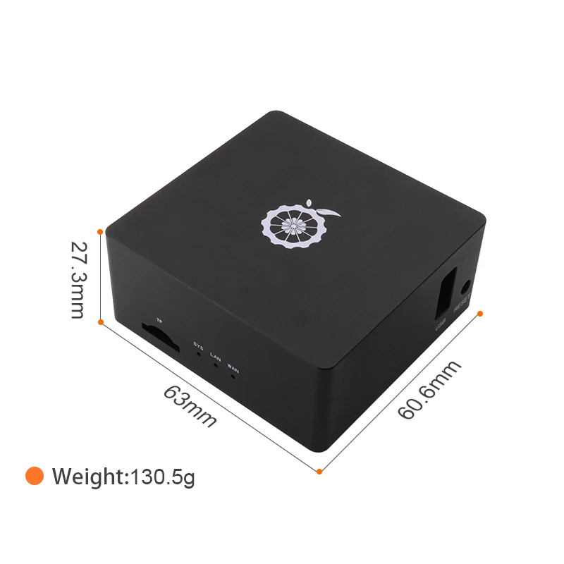 Orange Pi R1 Plus LTS Rockchip RK3328 1GB RAM Run OpenWRT Android OS 9 Unbuntu opcional funda de Metal Dual Gigabit Soft Router