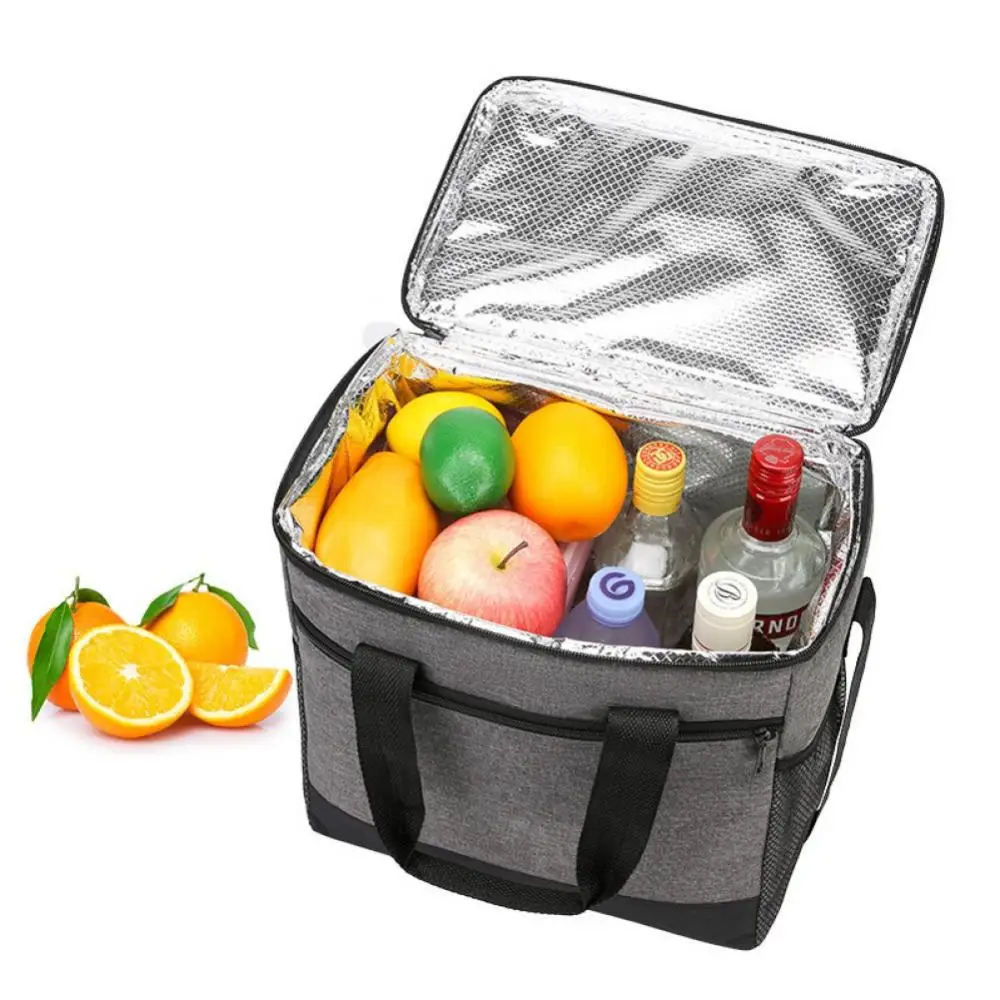 Super Large 32L Thermal Cooler Bag with Hard Liner Insulated Picnic Lunch Box Fresh Drinking for Camping BBQ Outdoor Parties