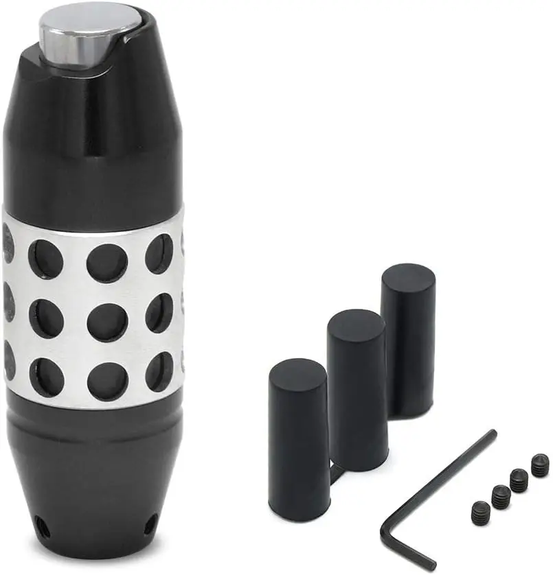 Racing Aluminum Car Modification Selling Shift Knob Carbon Fiber Heading Wave-shaped Club Head Car Styling