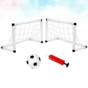 Futebol Arch Goal Kick Arcos para Crianças, Brinquedos Infláveis, Pequenas Bolas, Sports Net, Portas Inflator, Goalpost, Futbolines