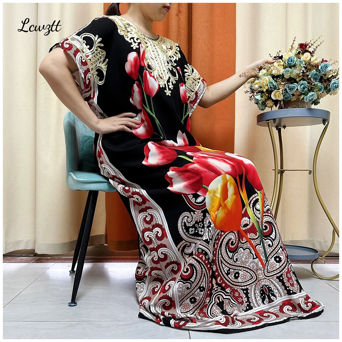 2024 Latest Hot Sale African Dress For Women Muslim Abaya Dubai Turkey Muslim Fashion Hijab Cotta Dress American Islam Clothing