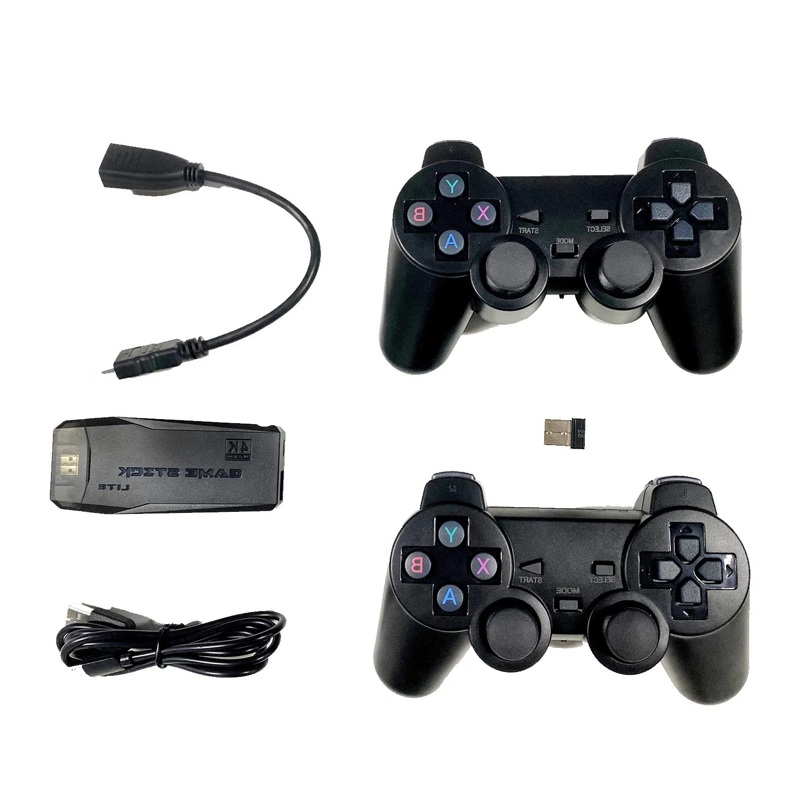 Video Game Sticks Dual Wireless Controller Game Stick Retro M8 Console 2.4G 4K 64GB Universal Y5 Game Stick 4k Output 64gb/128gb