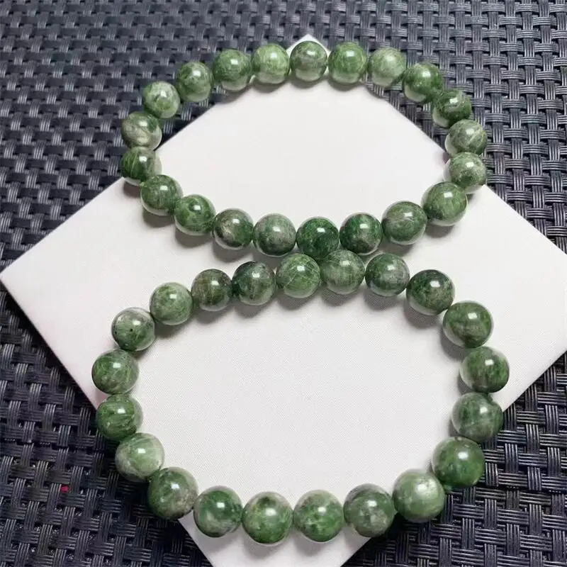 9MM Natural Diopside Bracelet Gemstone Crystal Healing Gemstone Bracelet Fashion Jewelry Gift 1PCS