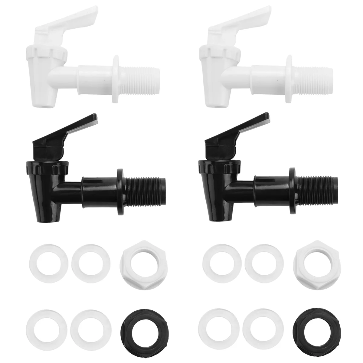 4 Sets Replacement Cooler Faucet Water Bottle Jug, Dispenser Tap Spigot Spout Water Beverage Lever Pour Dispenser Valve