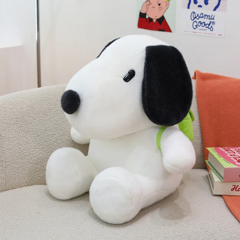 Kawaii Peluche Snoopy Zaino Giocattolo Seduto Cane Farcito Bambola Regalo Di Compleanno Per Bambini Grande Morbido Cuscino Pal per I Bambini Spedizione Gratuita