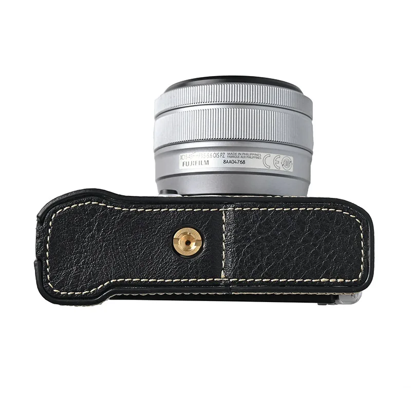 حافظة كاميرا من جلد البولي يوريثان، غطاء نصف الجسم لهاتف Fujifilm X-M5 XM5