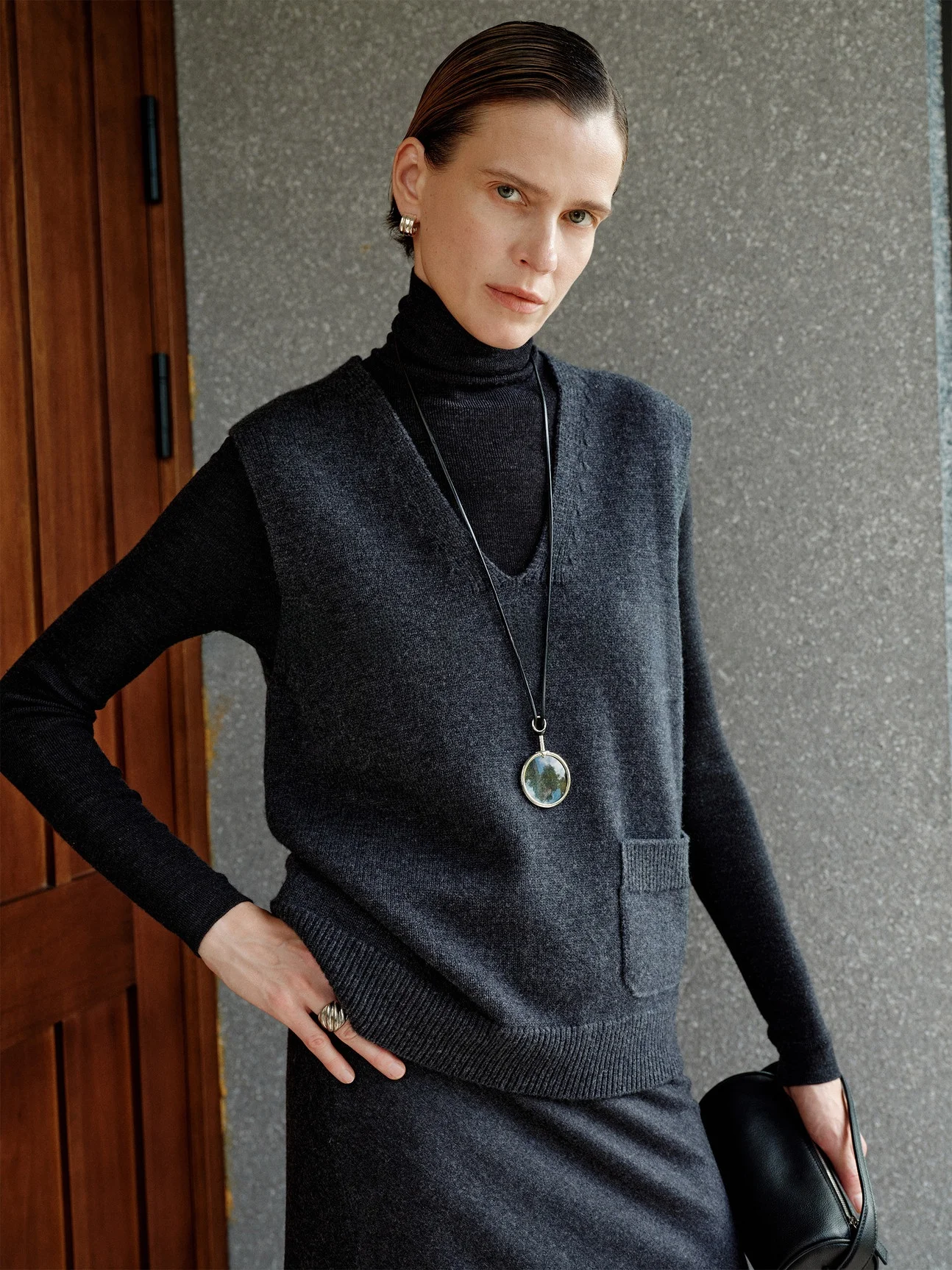 

Soulkiss Многослойный пояс из тонкой шерсти Свободный вязаный жилет lectual Sle V-ne Обычная длина Умеренное тепло Чистый цвет