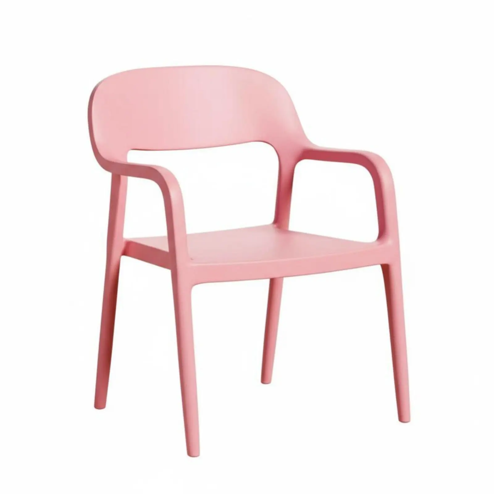 成形された積み重ね可能な椅子、厚みのある構造、成形されたシェルチェア、モダンなミニマリストデザイン、キッチン、パティオ用の一体型アームレスト