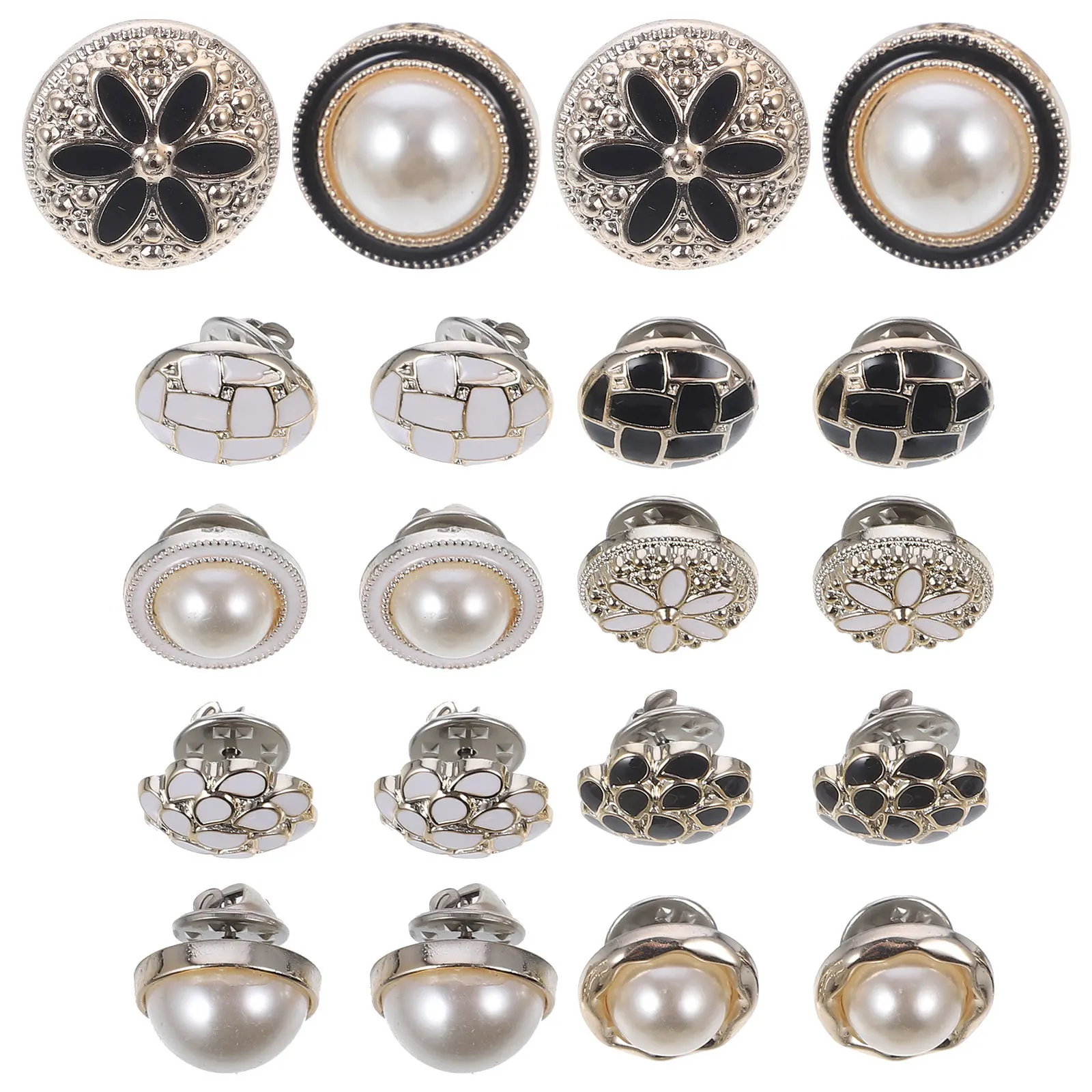 

20pcs lightweight Snap For Clothing Decorative Brooches Diy Crafts Buttons Stylish Coat Button Anti Peering Buttons Clothing