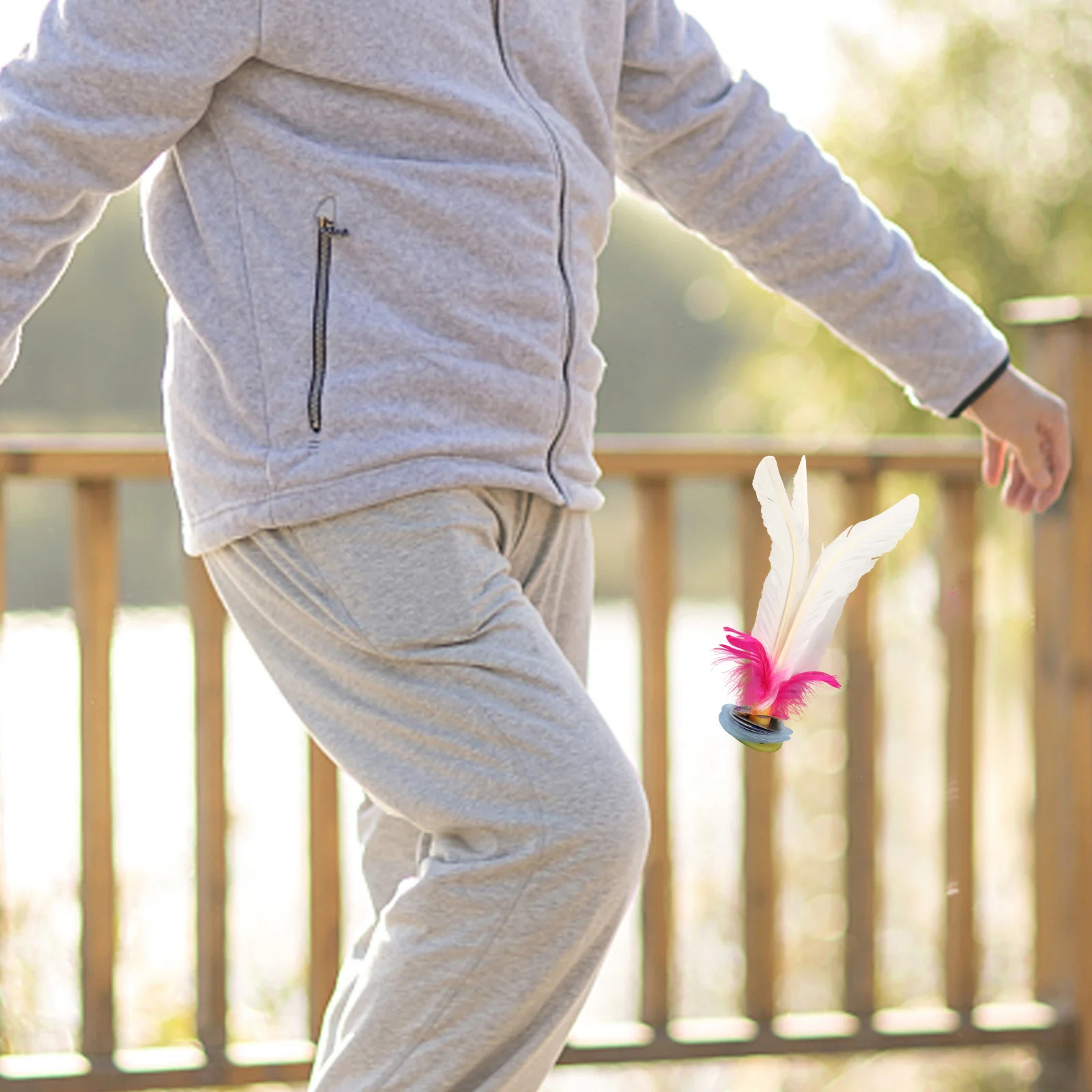 6 pièces enfants jouets de sport coup de pied volant pied blanc chinois volants coup de pied