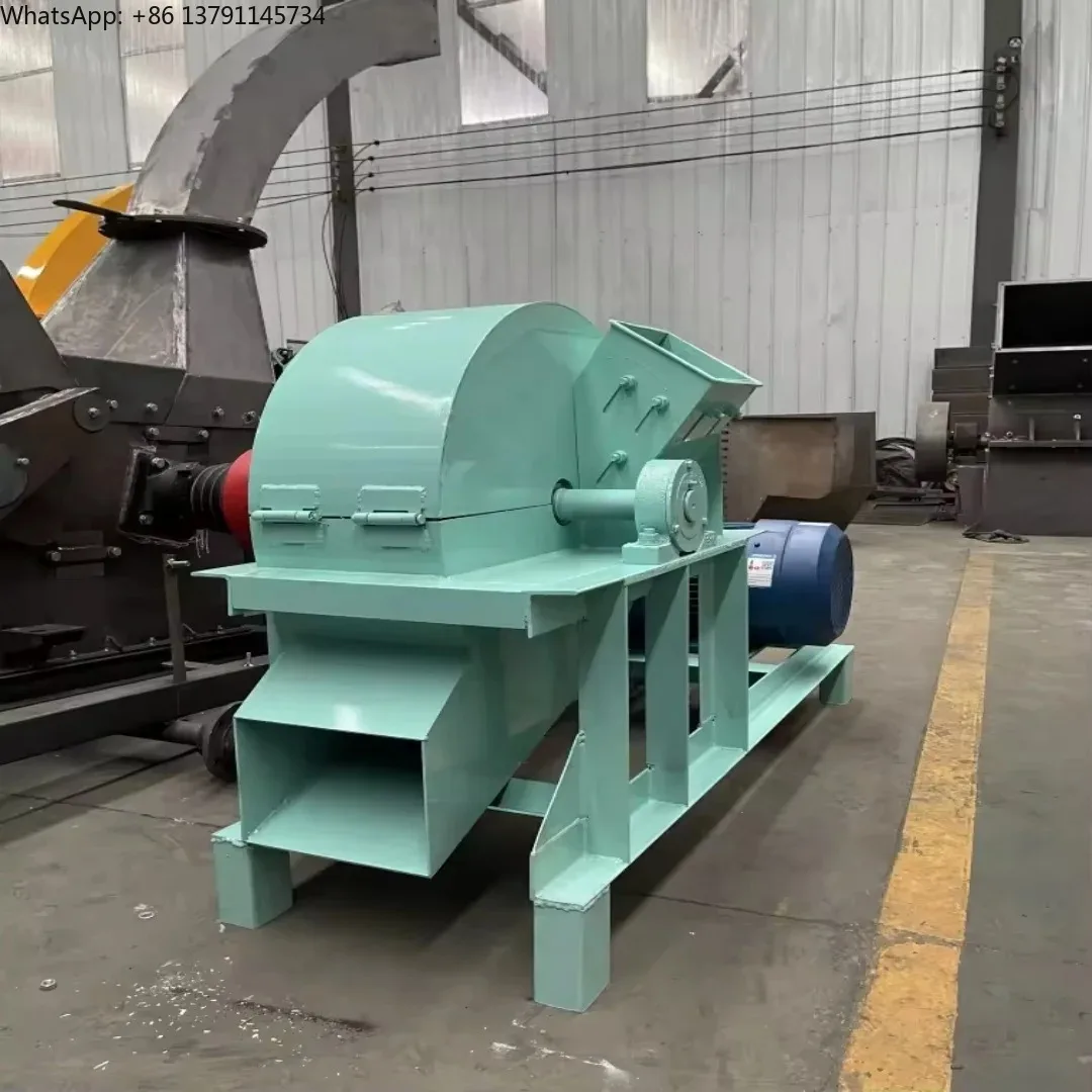 Garden Wood Sawdust Crusher Wood Chipper Shredder Grinder Wood Grinding Machine Hammer Mill Tree Branch Crusher Machine 1000kg/h