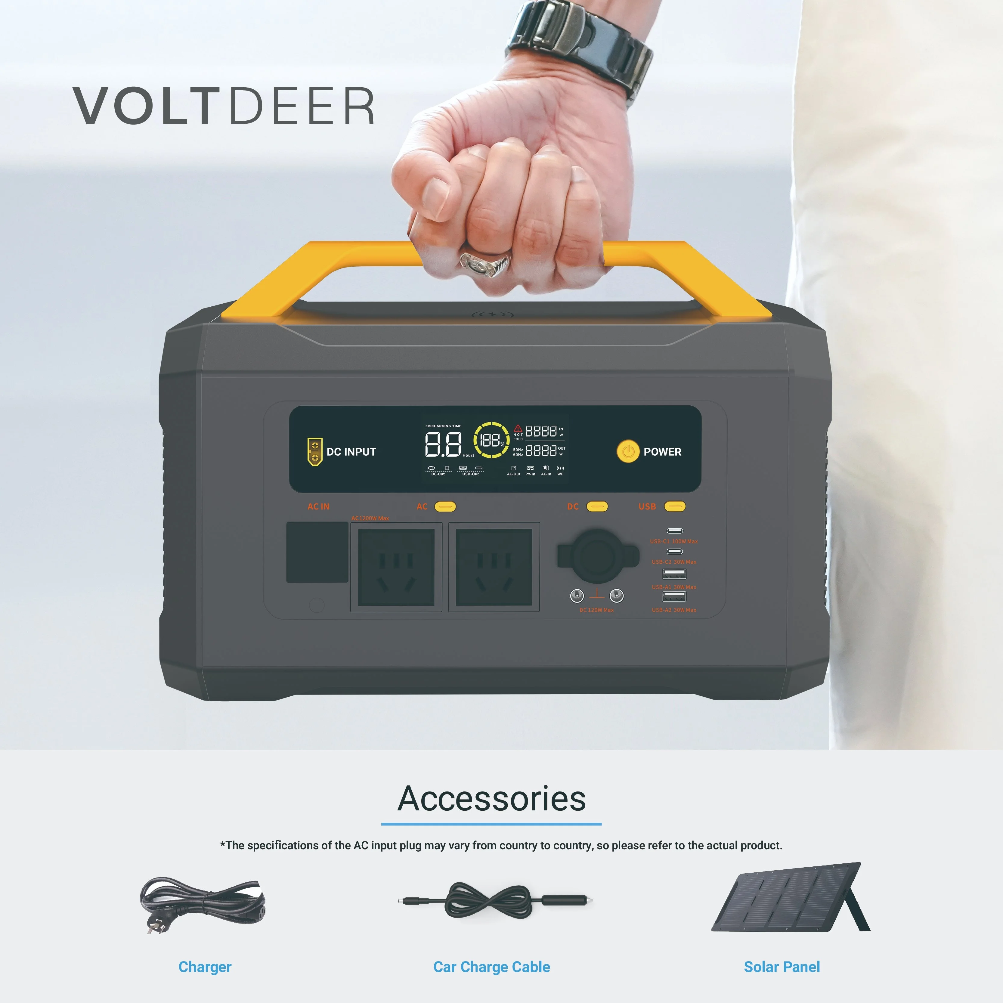 300W Mini Solar Generator Portable Station, Design, Outdoor Camping Family Emergency Energy Supply