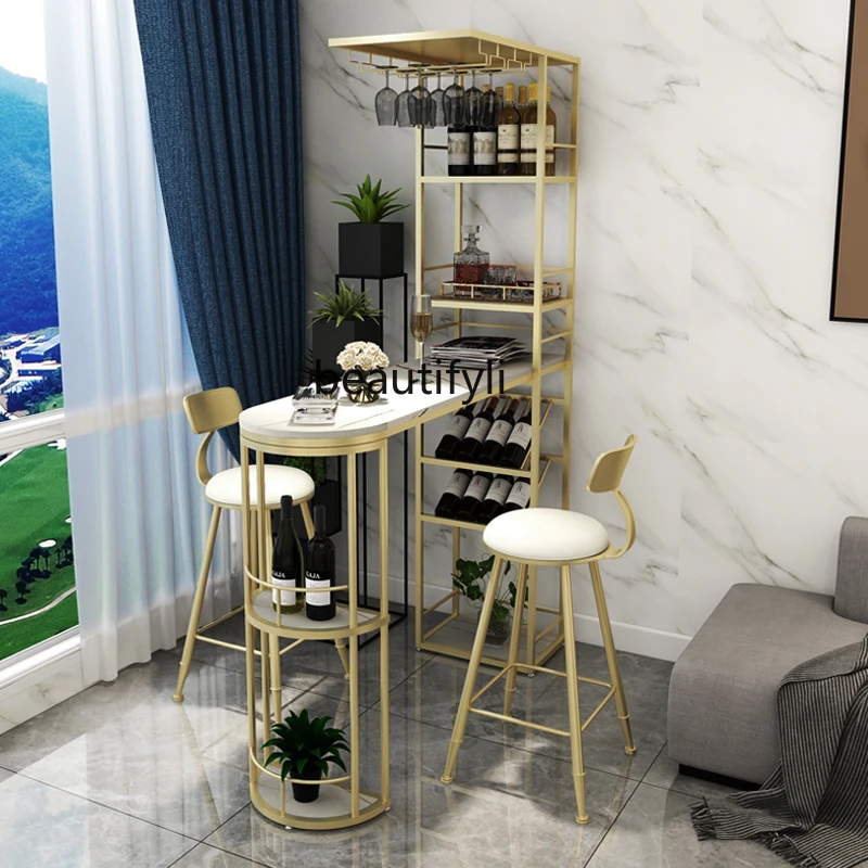 

Light luxury living room bar table partition cabinet household, tea bar table small apartment entrance wine cabinet