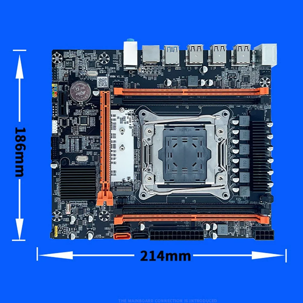 A49T X99 Motherboard B85 LGA2011-3 4X DDR4 REG ECC RAM M.2 PCIE SATA3.0 Desktop Motherboard for E5 2650V3 2680V3 2620V3 CPU