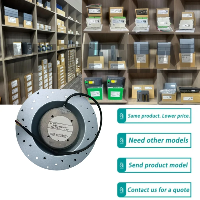 

Новый оригинальный рабочий вентилятор охлаждения 175R-069D-0566 24 В 3,5 А