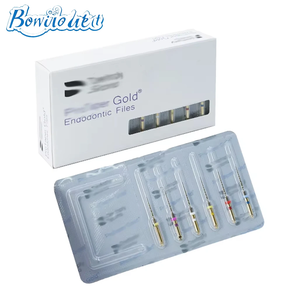 ملف Bonito لقناة جذر الأسنان NITI، مستدق اللبية الاحترافي، الملفات الذهبية، SX-F3، 21 مم، 25 مم، 31 مم، استخدام المحرك الدوار Endo، عبوة واحدة