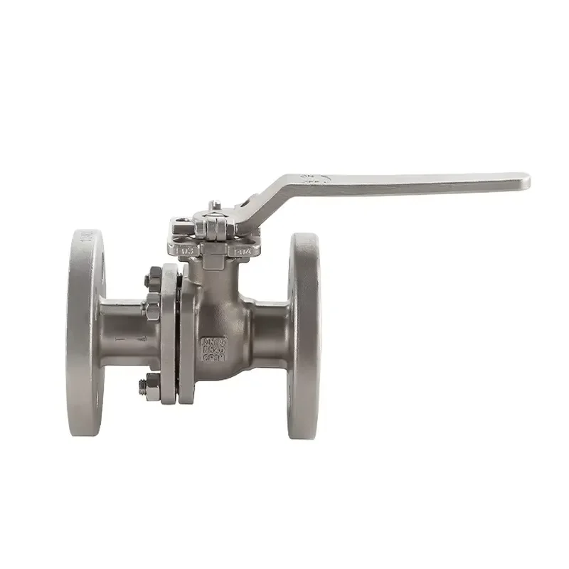 Q41F-40R DN15 Flanged Ball Valve Stainless Steel Horizontal Vertical Installation Industrial Pipeline Control Flow Regulation
