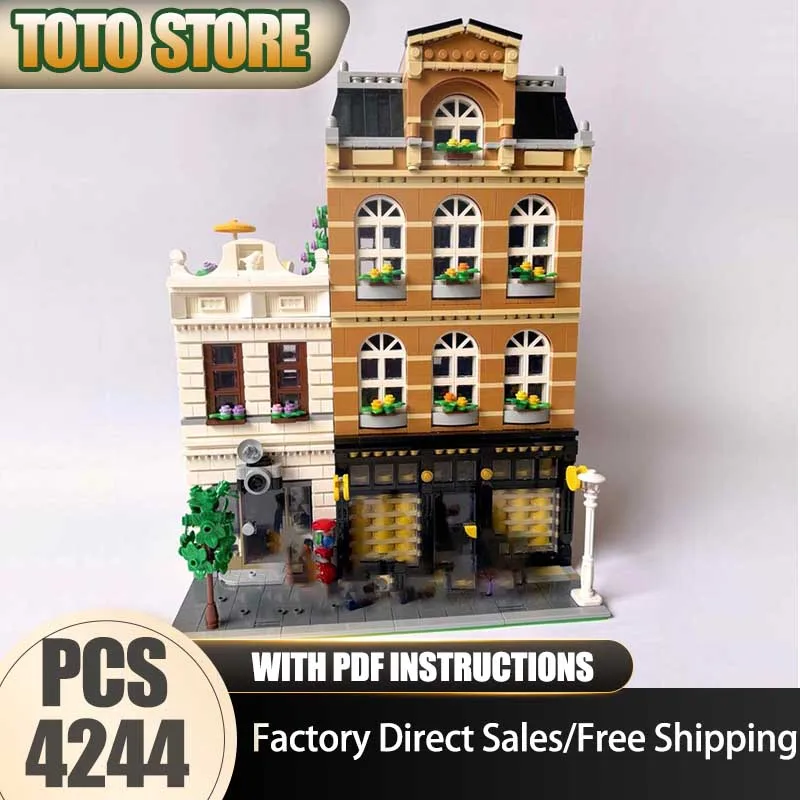 

Модель-конструктор City Street View: Магазин сыра (MOC), технологичные кирпичики, набор для самостоятельной сборки, праздничный подарочный набор игрушек