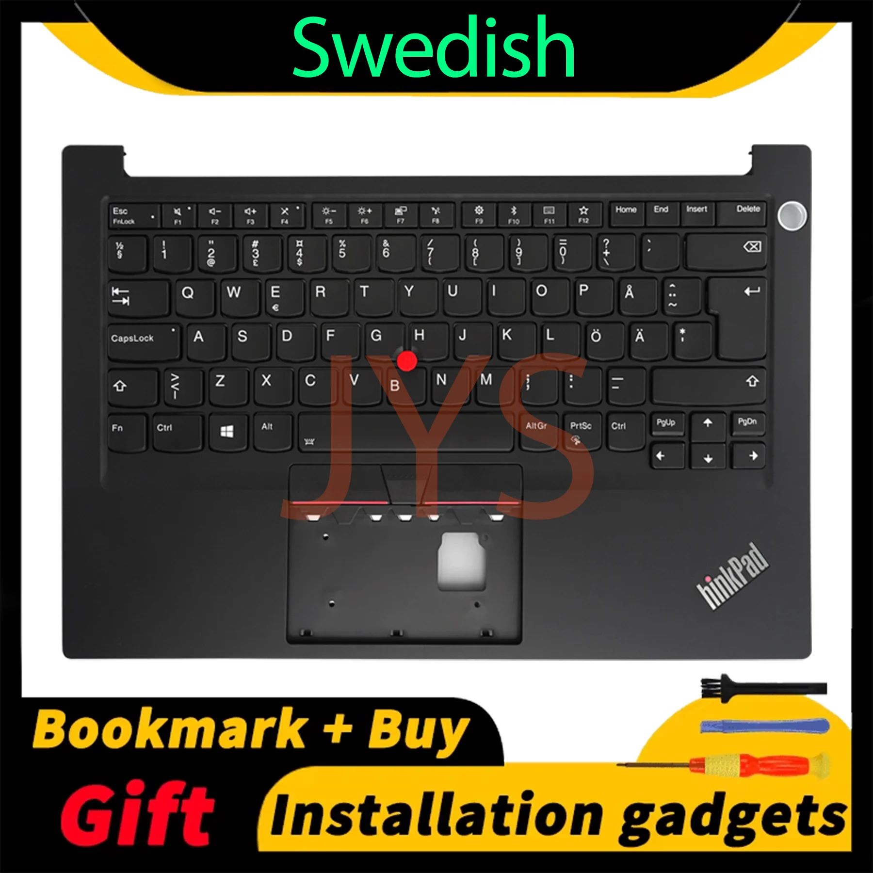 

Swedish UK US Norwegian Russian Slovenia Turkish for Lenovo ThinkPad E14 Gen1 C Cover Backlit Keyboard