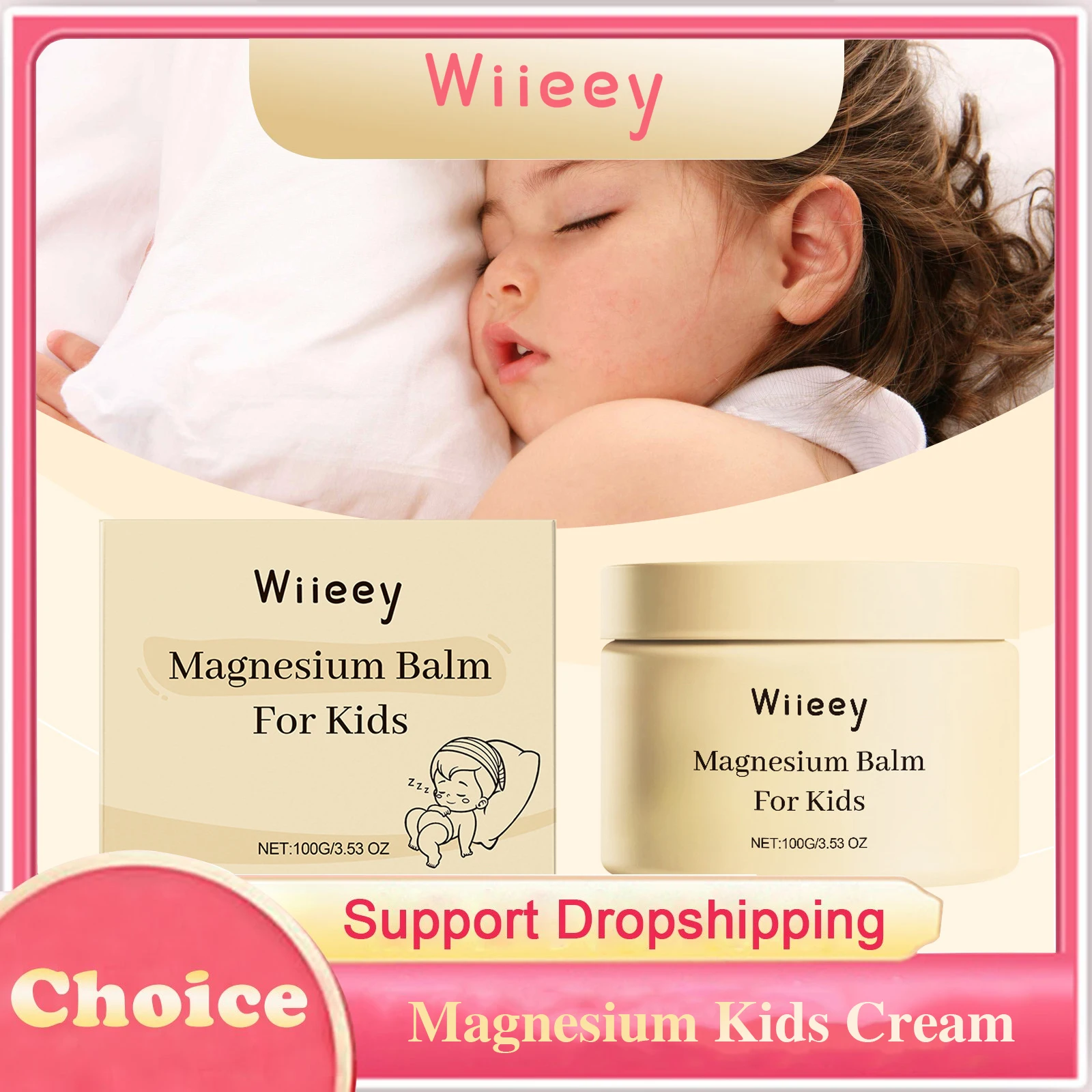 

Magnesium Kids Cream Better Sleep Soften Skin Deep Nourishing Long Lasting Moisturizing Soothing Relax Body Mind Magnesium Balm