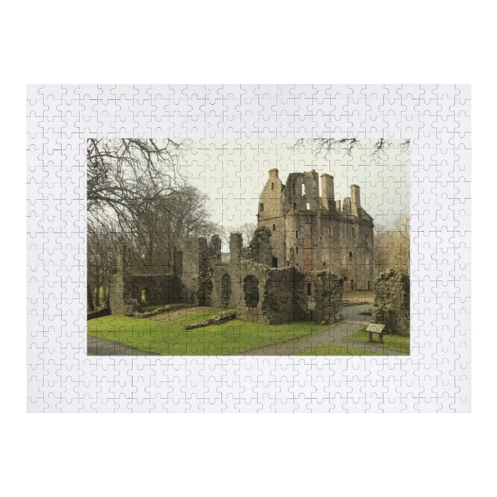 

Замок охоты в Шотландии, головоломка, персонализированный подарок, женатый фото, головоломка на заказ