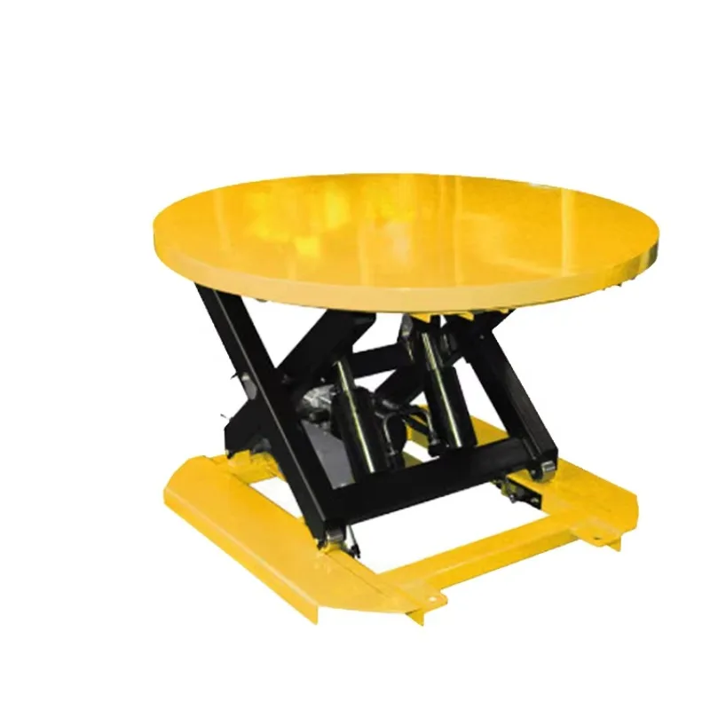 2026 SINOLIFT ESP Series Stationary Electric Rotating Round Lift Table With Single Scissor