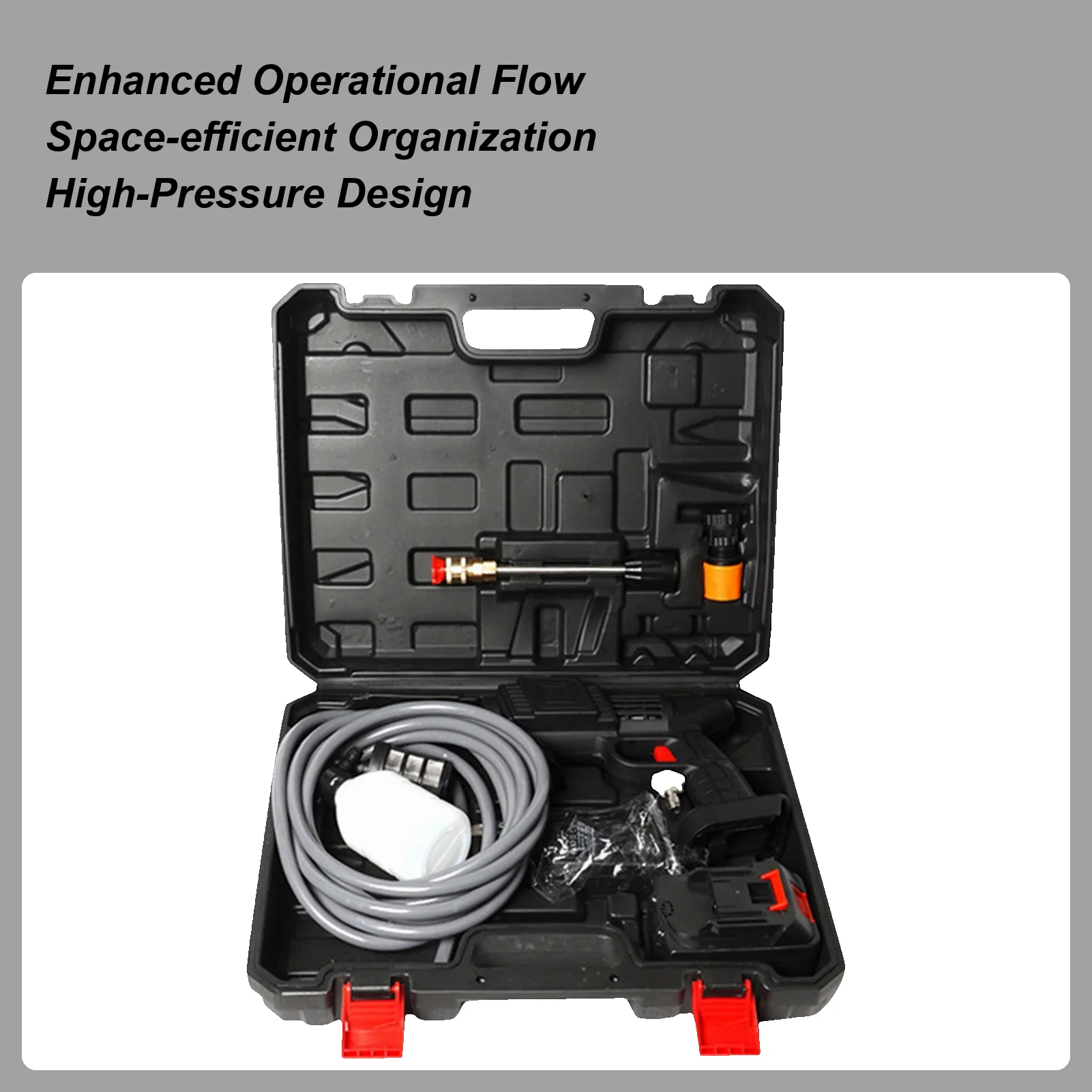 

Беспроводная мойка высокого давления, ручная машина для очистки двора, эффективная мойка высокого давления для палубы, подъездной дороги, патио, дома, коммерческого использования