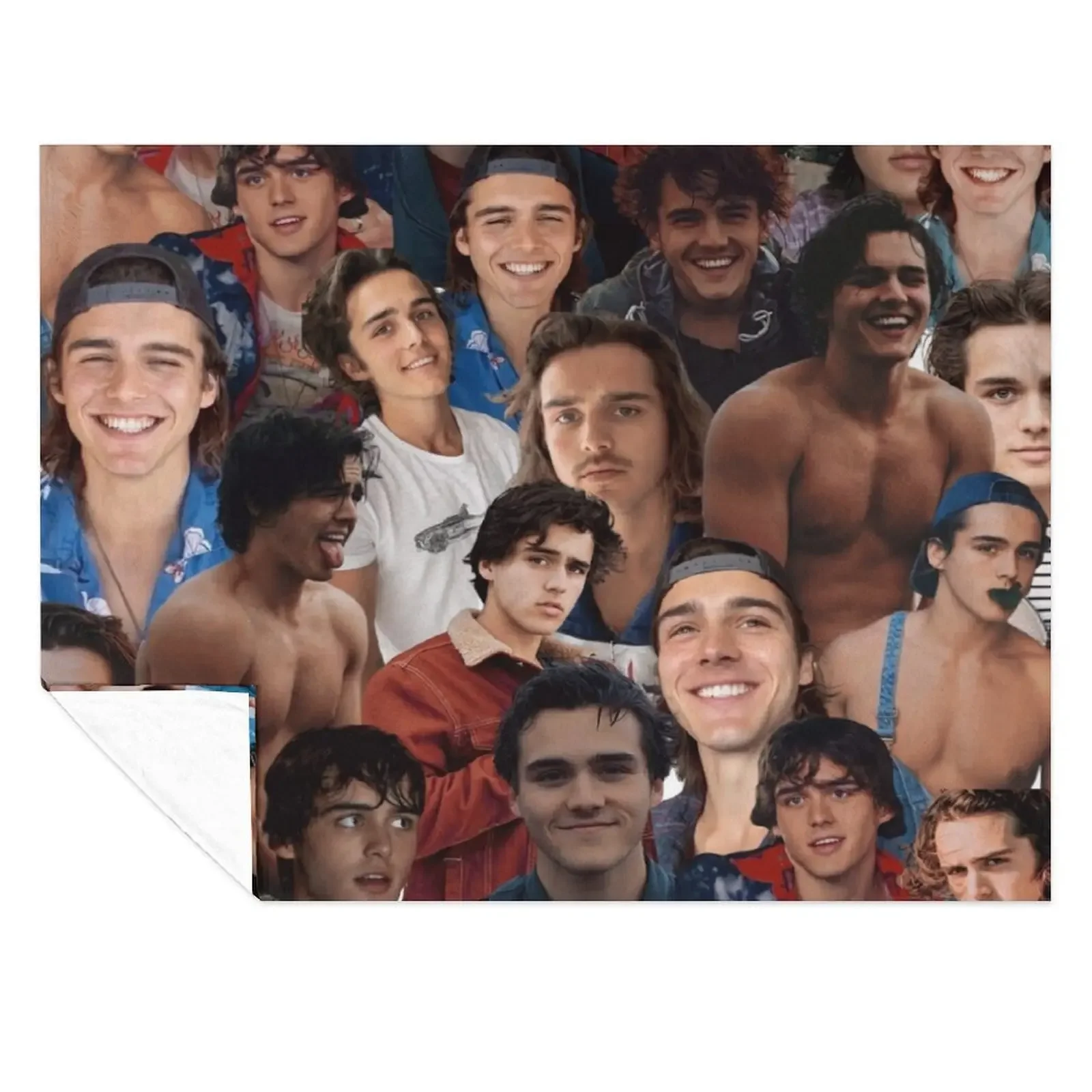 

charlie gillespie photo collage Throw Blanket Luxury Thicken Luxury Brand Custom Heavy Blankets