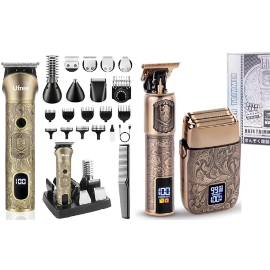 

All in One Beard Trimmer for Men with Electric Foil Shavers Hair Trimmer Barber Clippers Electric Razor Professional Men Groomi