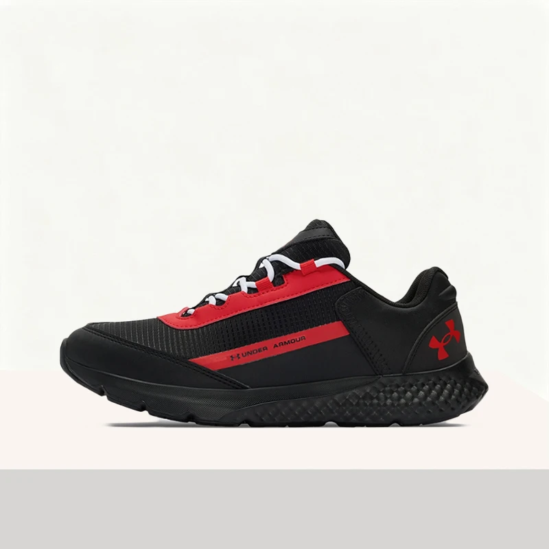Under Armour Charged Rogue SE Men's Black/Red Low-Top Runners – Stylish Durable Breathable Snug-Fitting Comfort 3028444-003