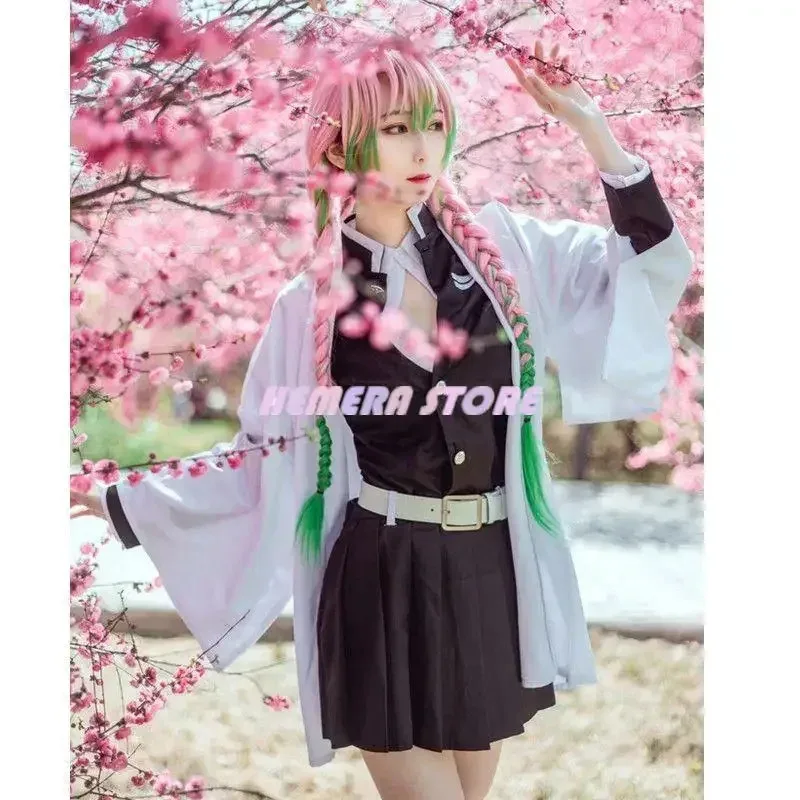 A2025 جديد الكبار الاطفال شيطان القاتل كيميتسو نو يابا أنيمي كيمونو كانروجي ميتسوري تأثيري مجموعة كاملة شعر مستعار هالوين زي F ★   هاكسيب