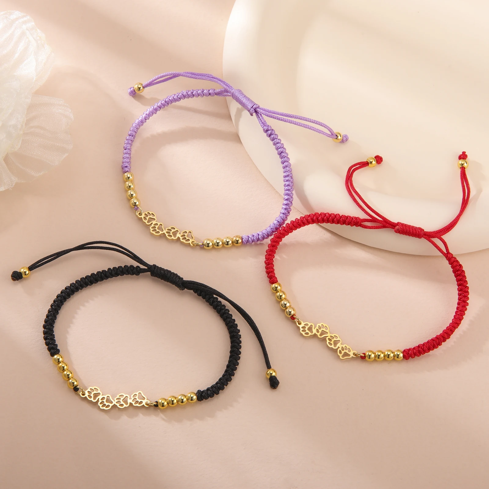 COOLTIME Niedliche Katzen-Armbänder für Damen, Edelstahl, hübsches Tier-Armband, Kpop-Mode, verstellbare Kette, Schmuck – Detail 10