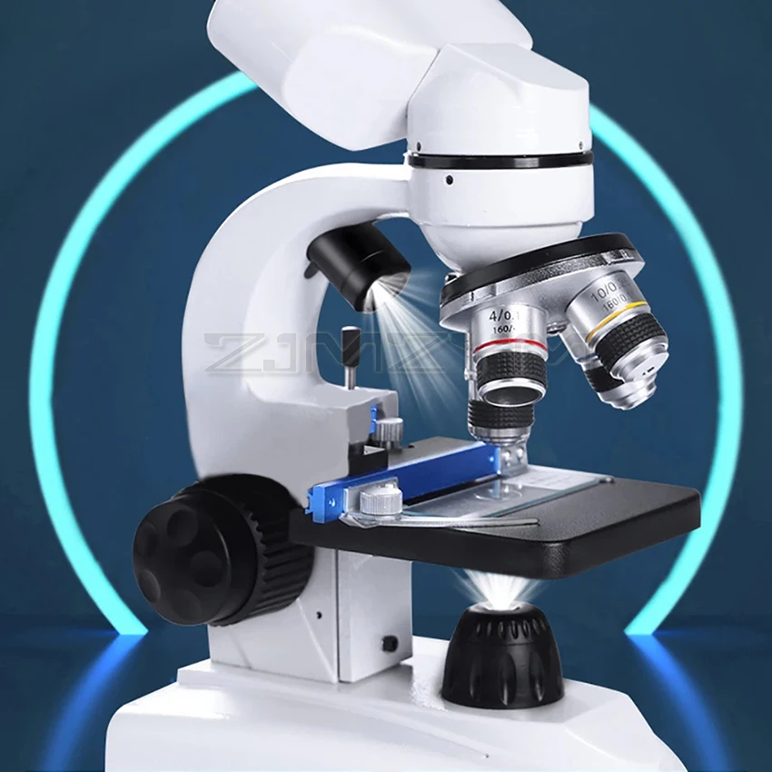 Imagem -04 - Zoom Microscópio Composto Digital Microscópio hd Biológico Campo Amplo Oculares 10x e 50x para Laboratório 30000x