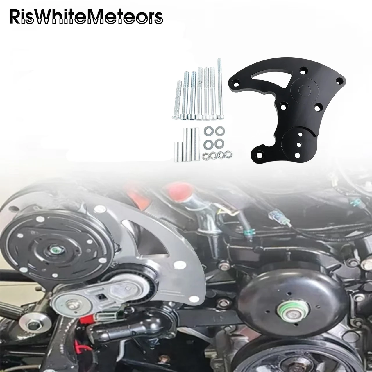 High Mount Performance AC Compressor Bracket for LS Series (LS1/LS2/LS3/LS6/LQ) & LS R4 Vortec Truck