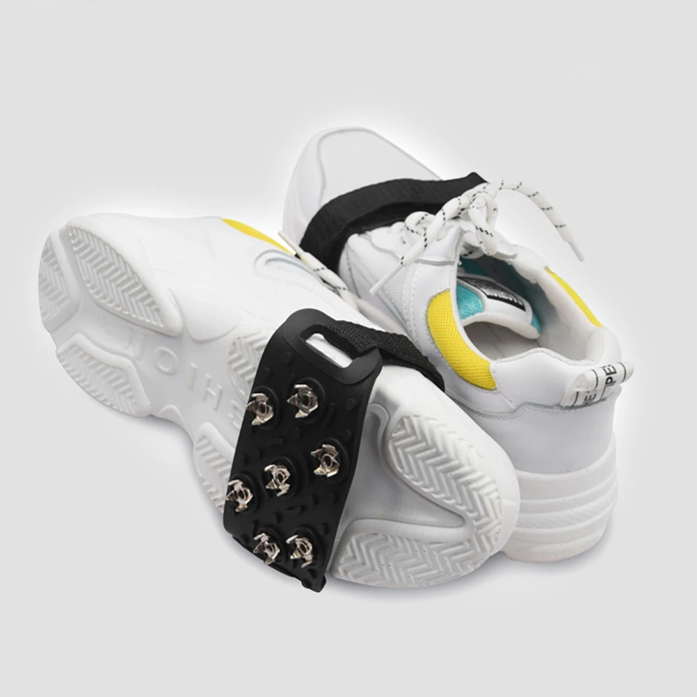 

2Pcs Silicone Crampon Shoes Cover Anti- 7- for Outdoor Activities Men Women