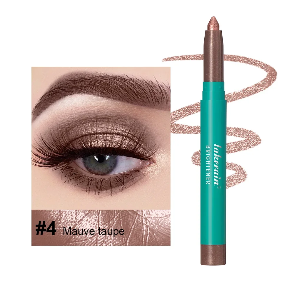 Barra de sombra de ojos, abrillantador de ojos brillante, textura suave cremosa, resistente al agua, brillo duradero, maquillaje fácil de aplicar