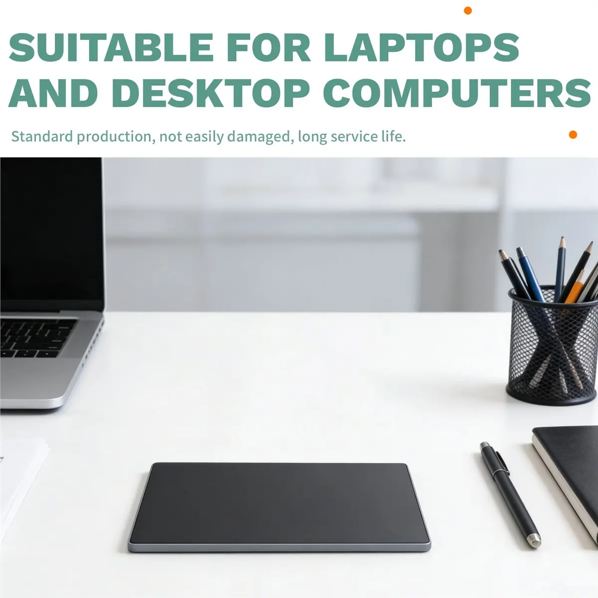 A46U USB Wired Multi-Touch Trackpad Slim Touchpad Mouse for Window Desktop/Laptop/Notebook Computer PC Black